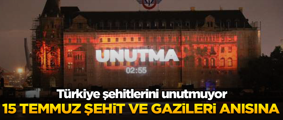 15 Temmuz şehit ve gazileri anısına...