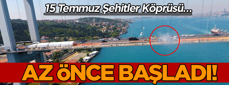 15 Temmuz Şehitler Köprüsü'ne mastik asfalt döküldü