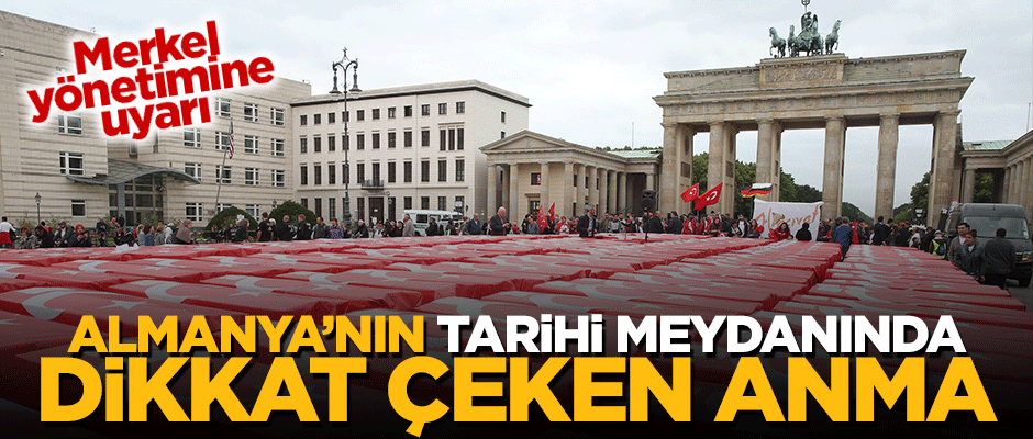 15 Temmuz şehitleri Almanya'nın tarihi meydanında anıldı