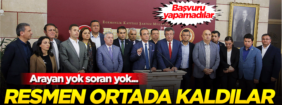 15 vekil başvuru yapamadı! Resmen ortada kaldılar