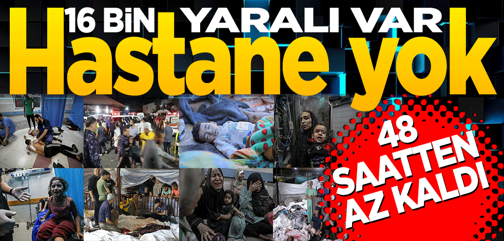16 bin yaralı var hastane yok