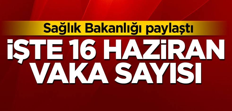 16 Haziran 2021 koronavirüs tablosu açıklandı