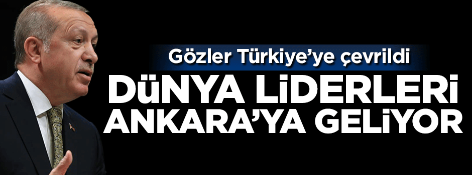 17 ülkenin Cumhurbaşkanı Türkiye'ye geliyor