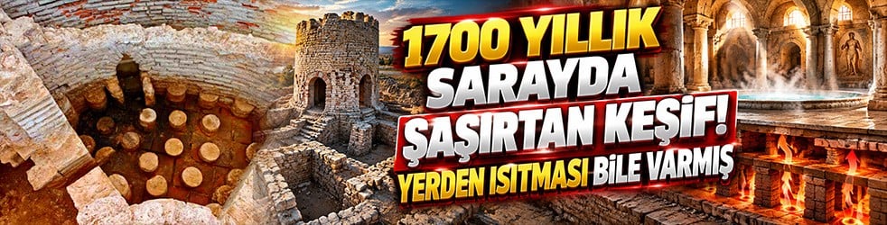 1700 yıllık sarayda şaşırtan keşif! Yerden ısıtma sistemi bile kurmuşlar