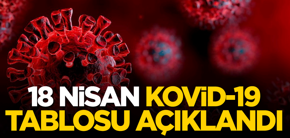18 Nisan Kovid-19 tablosu açıklandı
