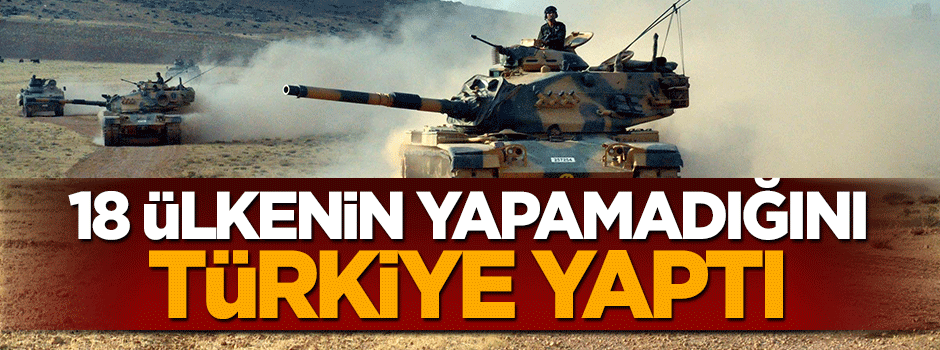18 ülkenin 2 yıldır yapamadığını Türkiye 2 haftada yaptı
