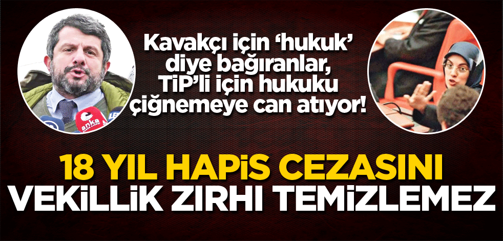 18 yıl hapis cezasını vekillik zırhı temizlemez