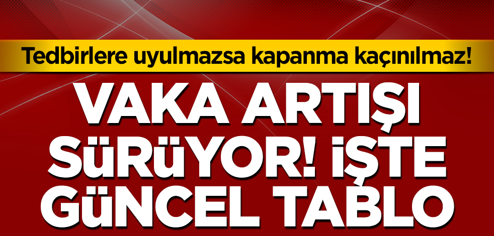 19 Mart koronavirüs tablosu açıklandı! Vaka artışı sürüyor