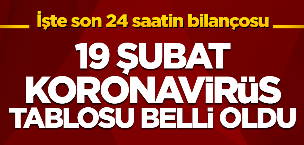 19 Şubat koronavirüs tablosu belli oldu! İşte vaka sayısı ve can kaybı...