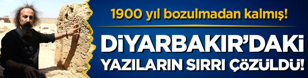 1900 yıl bozulmadan kalmış! Diyarbakır'daki yazıların sırrı çözüldü!