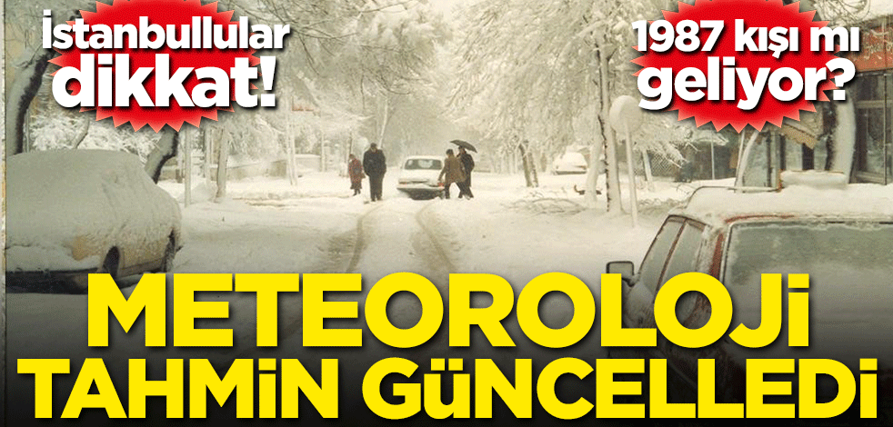 1987 kışı mı geliyor? Meteoroloji tahmin güncelledi!
