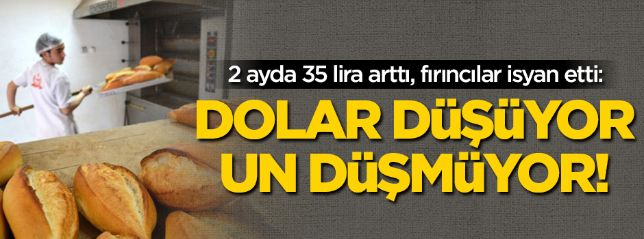 2 ayda 35 lira arttı, fırıncılar isyan etti: Dolar düşüyor un düşmüyor!