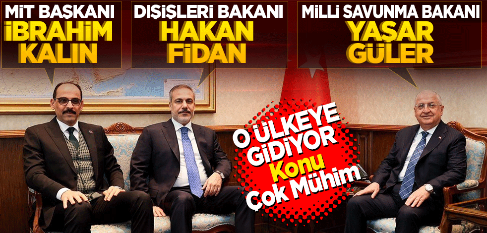 2 bakan ve MİT Başkanı Irak'a gidecek! Konu mühim