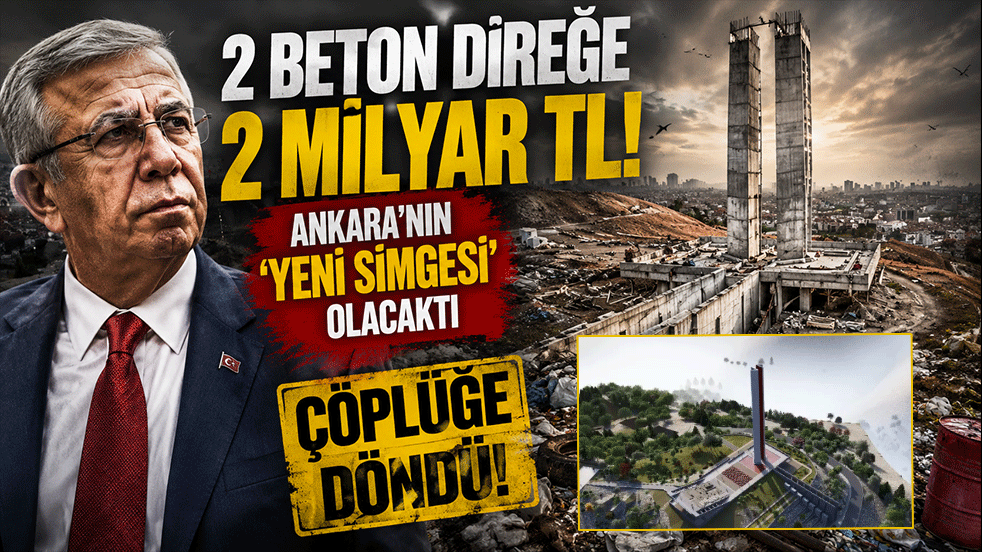2 beton direğe 2 milyar TL! Ankara'nın 'yeni simgesi' olacaktı, çöplüğe döndü!
