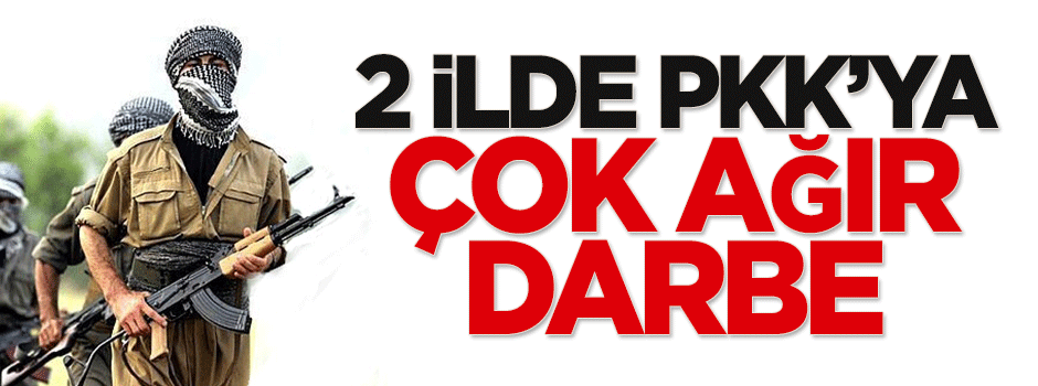 2 ilde PKK'ya çok ağır darbe