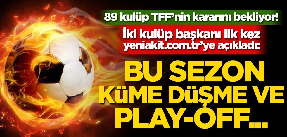  2. Lig ve 3. Lig Kulüpler Birliği Başkanı Volkan Can ve Bayrampaşaspor Başkanı Cengiz Günaydın'dan açıklama: Play-Off ve küme düşme...