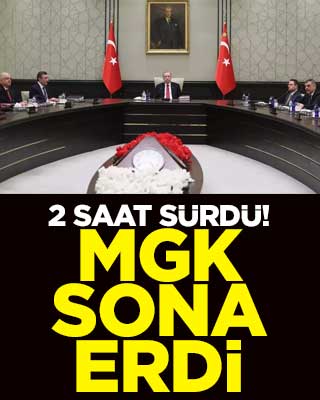 2 saat sürdü! MGK toplantısı sona erdi