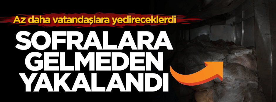 2 ton 700 gram gümrük kaçağı et yakalandı