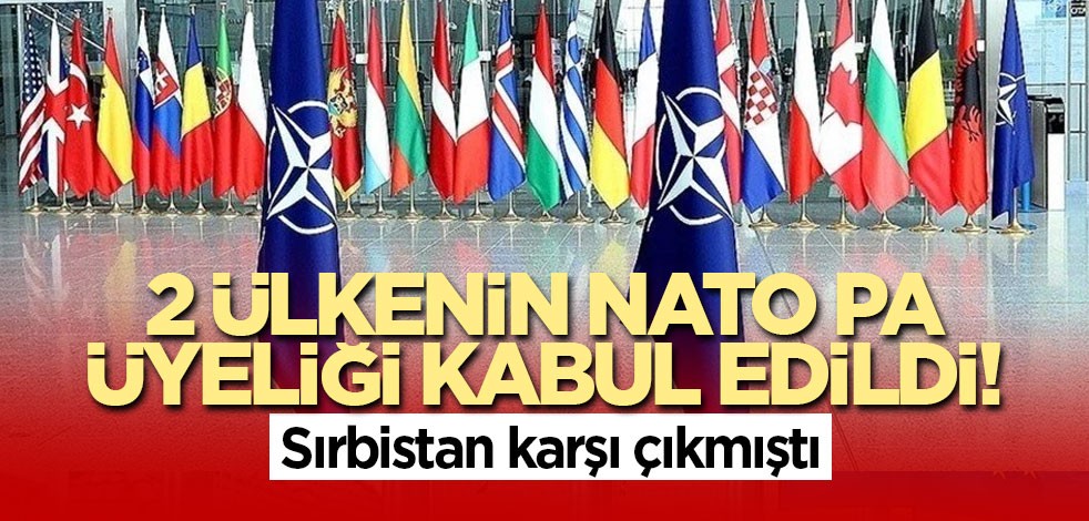 2 ülkenin NATO PA üyeliği kabul edildi!