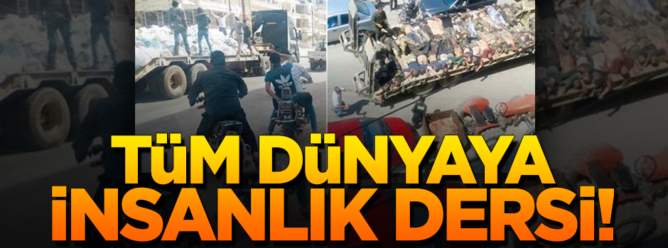 2 yıl sonra aynı TIR! YPG'nin vahşeti Türkiye'nin merhameti
