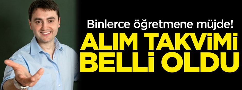 20 bin öğretmen alımına ilişkin takvim belli oldu