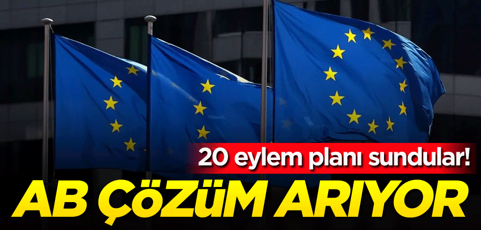 20 eylem planı sundular! AB çözüm arıyor