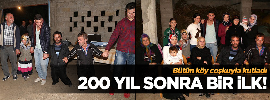 200 yıl sonra bir ilk yaşandı
