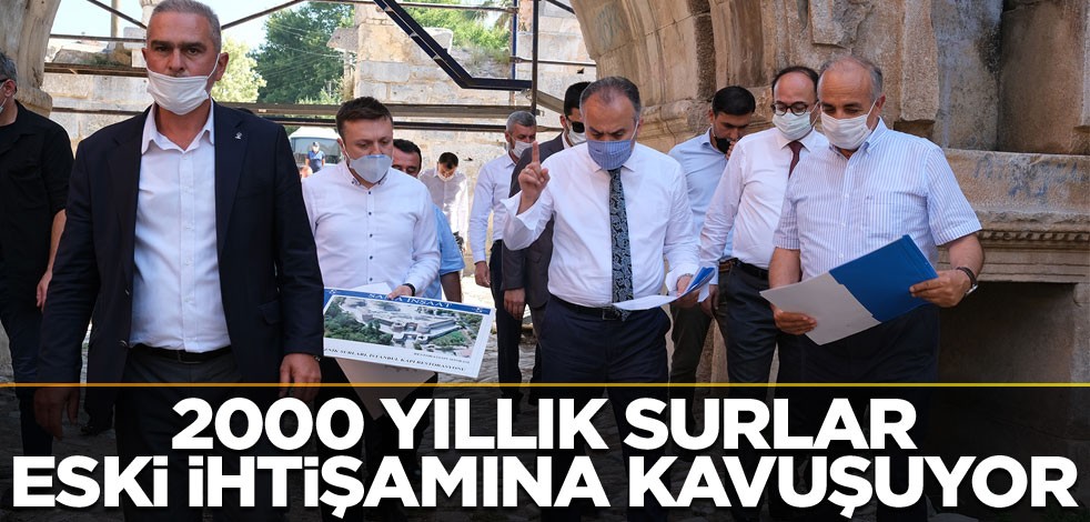 2000 yıllık surlar eski ihtişamına kavuşuyor