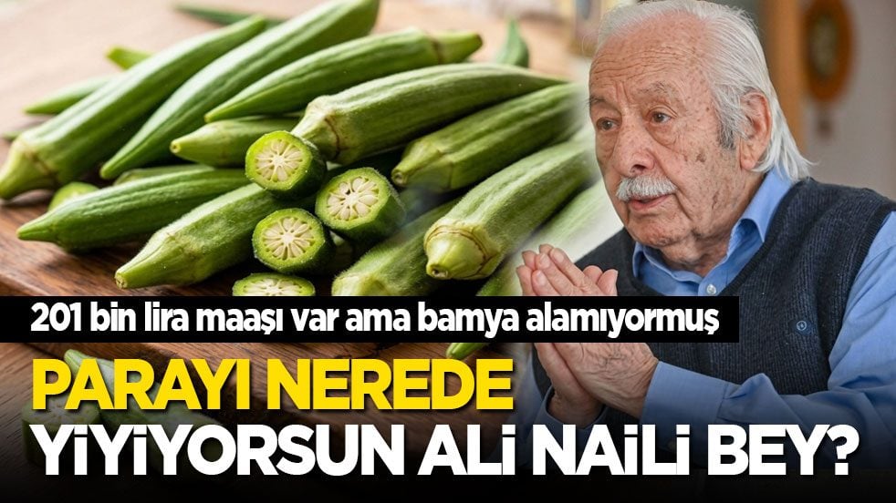 201 bin lira maaşı var ama bamya alamıyormuş: Parayı nerede yiyorsun Ali Naili Bey?