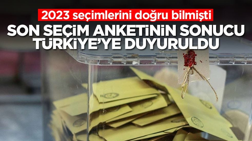 2023 seçimlerini doğru bilmişti: Son seçim anketinin sonucunu Türkiye'ye duyurdu