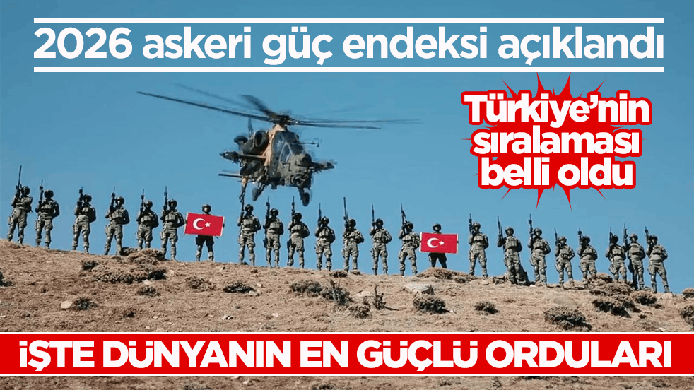 2026 askeri güç endeksi açıklandı! İşte dünyanın en güçlü orduları