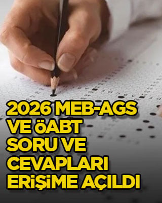 2026 MEB-AGS ve ÖABT soru ve cevapları erişime açıldı