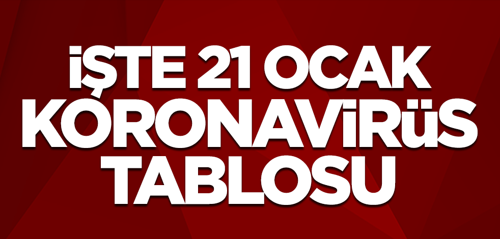 21 Ocak koronavirüs tablosu! İşte can kaybı, vaka sayısı...