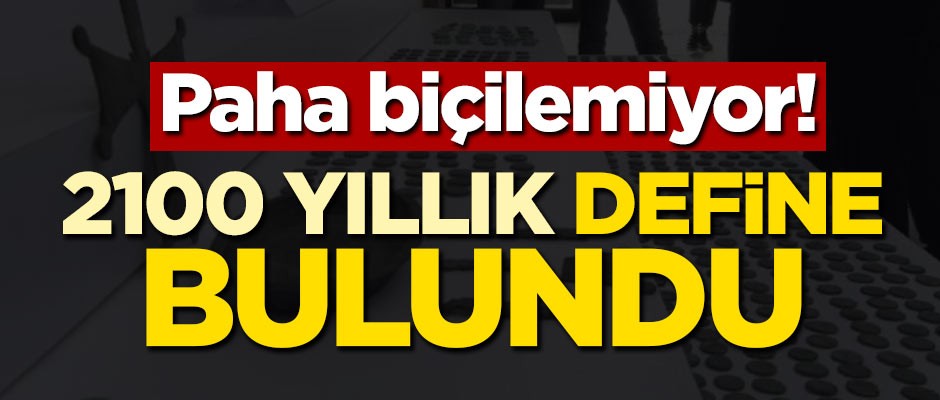 2100 yıllık define bulundu! Paha biçilemiyor