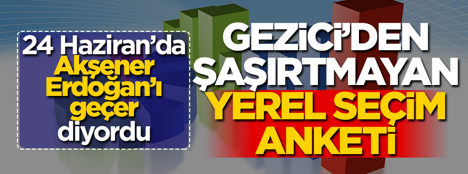 Gezici Araştırma'dan komik Mart 2019 Yerel Seçim anketi