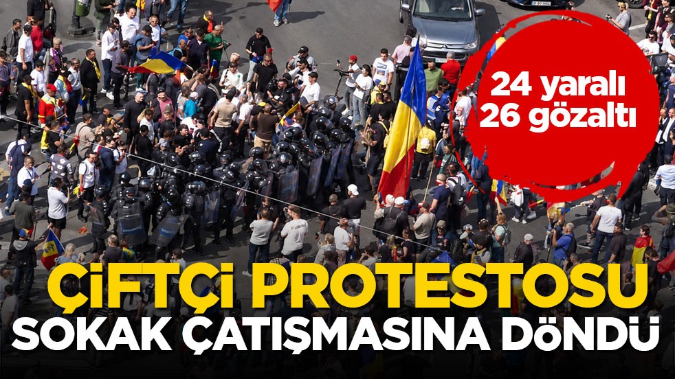 24 yaralı, 26 gözaltı! Çiftçi protestosu sokak çatışmasına döndü 