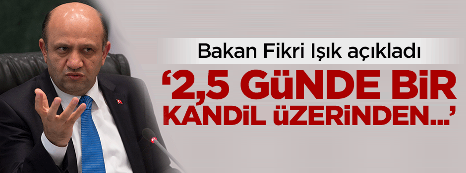 '2,5 günde bir Kandil üzerinden...'