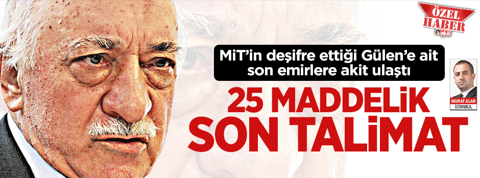 25 maddelik son talimat