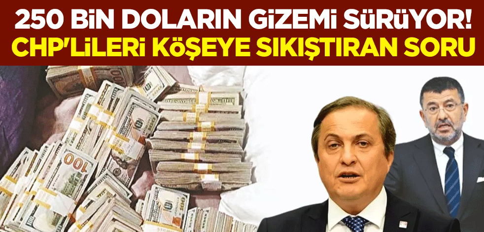 250 bin doların gizemi sürüyor! CHP'lileri köşeye sıkıştıran soru