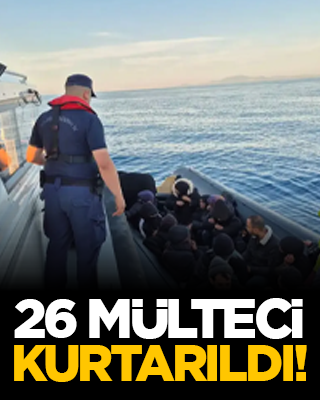 26 mülteci kurtarıldı!