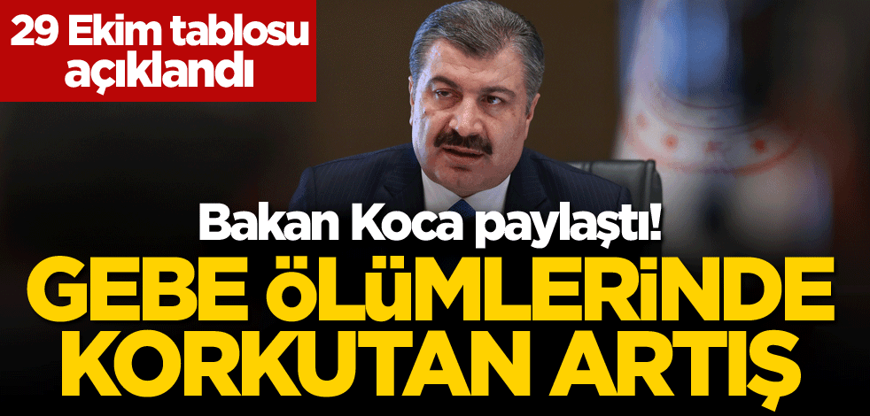 29 Ekim günlük vaka sayısı açıklandı