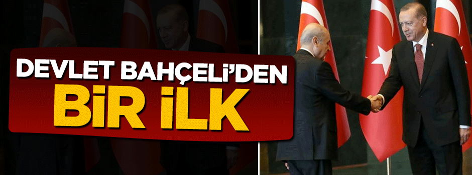 29 Ekim Resepsiyonu'nda Devlet Bahçeli'den bir ilk