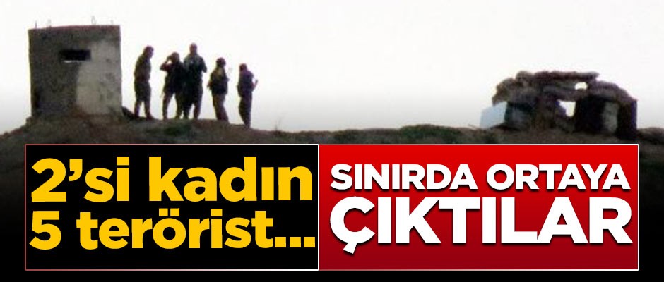 2'si kadın 5 terörist...! Sınırda ortaya çıktılar