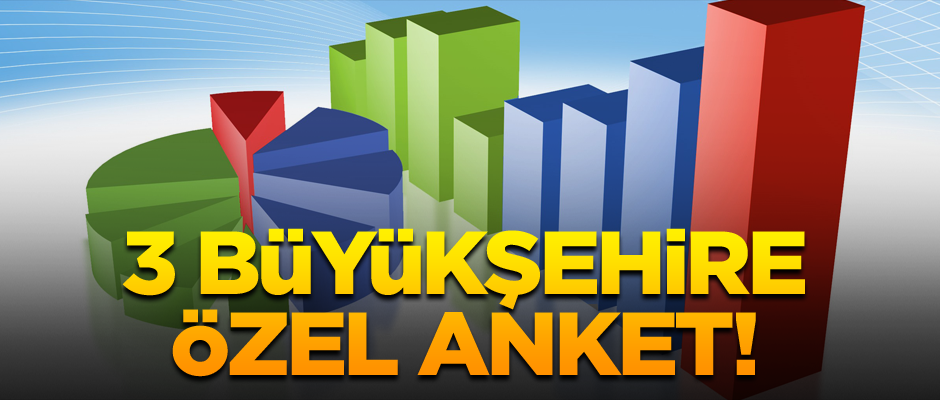 3 büyükşehire özel anket!