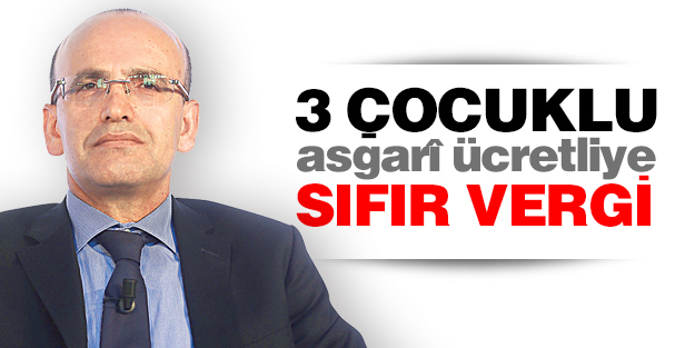 3 çocuklu asgarî ücretliye sıfır vergi