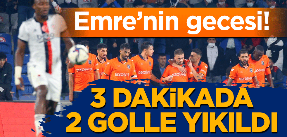 3 dakikada 2 gol! Beşiktaş, Başakşehir'e mağlup oldu