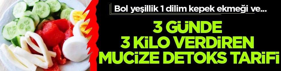  3 günde 6 kat arttı! 3 Günde 3 kilo verdiren mucize detoks nasıl yapılır? Yiyen kışın üşümez..