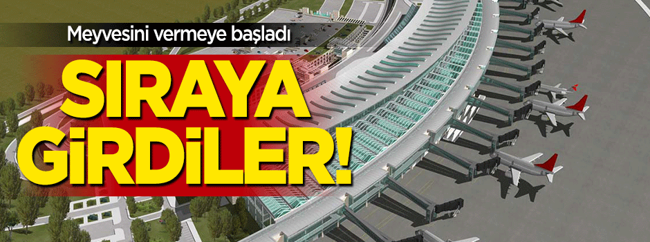 3. Havalimanı için kuyruğa girdiler