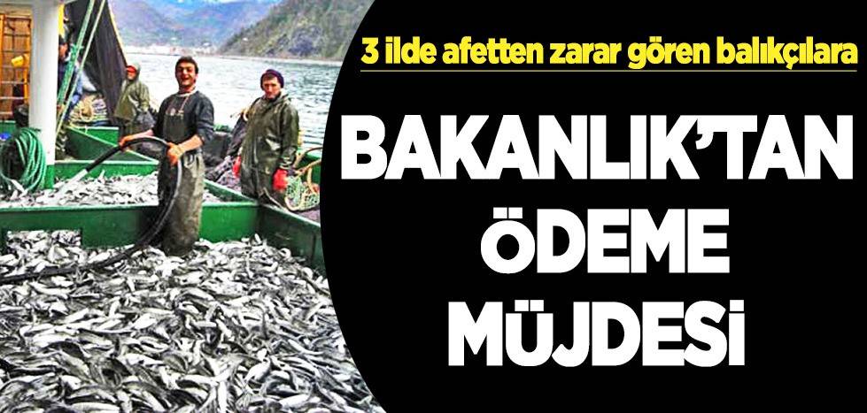3 ilde afetten zarar gören balıkçılara destek ödemesi