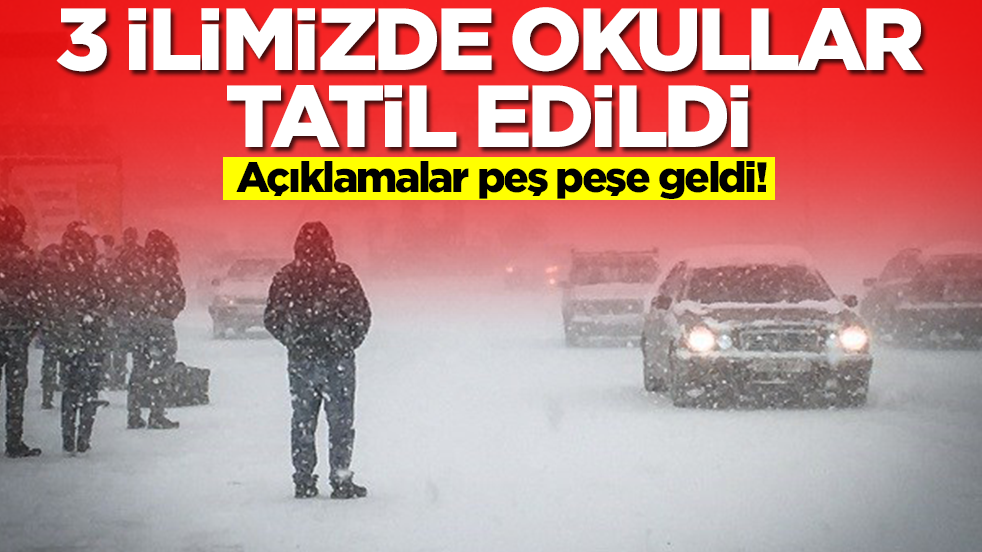 3 ilde okullar tatil edildi